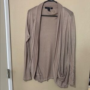Forever 21 Tan Open-Front Cardigan
